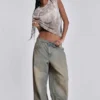 Ljusblå Colossus Fit-jeans