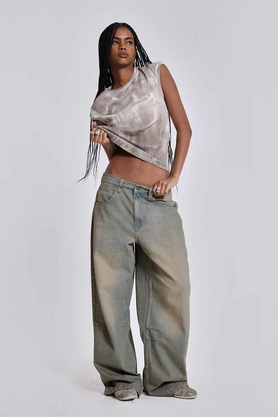 Ljusblå Colossus Fit-jeans