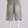 Ljusblåa jumbo-jeansshorts