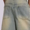 Ljusblåa jumbo-jeansshorts