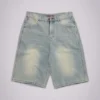Ljusblåa jumbo-jeansshorts