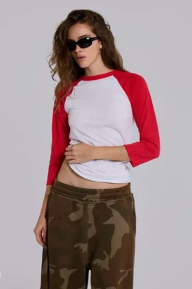 Los Angeles raglan-top