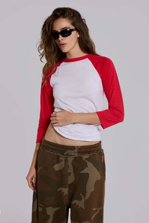 Los Angeles raglan-top