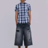 Skate-slitna snickarshorts