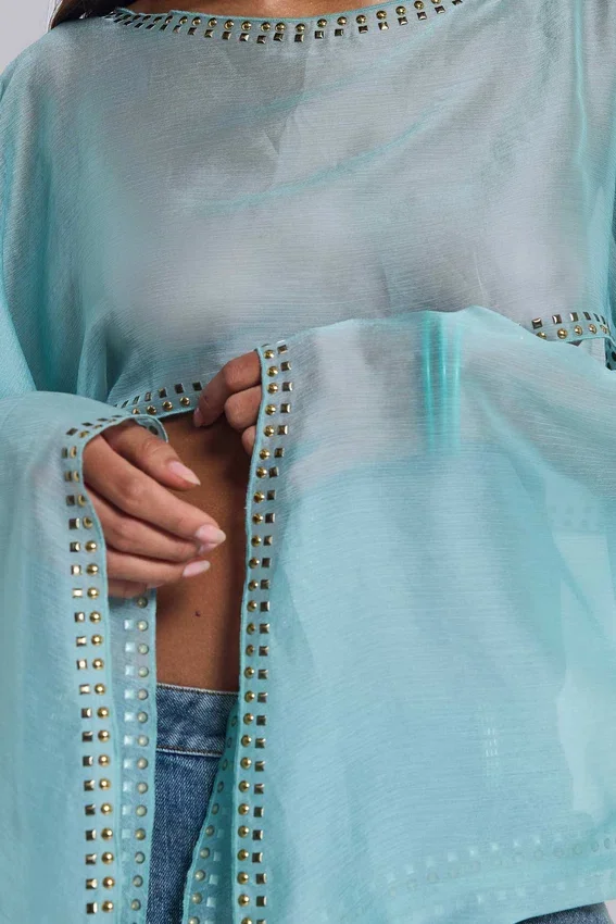 Lunet cape-top med nitar