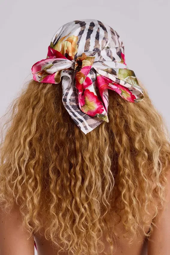 Mae Satin Multiway Bandana-halsdukar