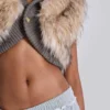 Meka-bolero i imitationspäls