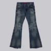 Mellablå Drift-jeans med bootcut