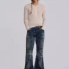Mellablå Drift-jeans med bootcut