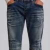 Mellablå Drift-jeans med bootcut