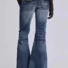 Mellablå Drift-jeans med bootcut