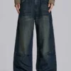 Mellblå Slub Colossus Jeans