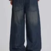 Mellblå Slub Colossus Jeans