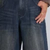 Mellblå Slub Colossus Jeans
