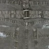 Målade khakifärgade Ripstop-Jeans i snickarmodell
