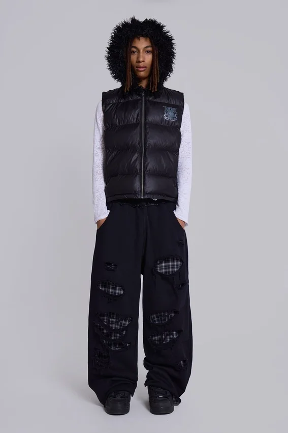 Mönstrade Monster Joggers i lager-på-lager-stil
