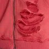Monster Hoodie i sliten stil