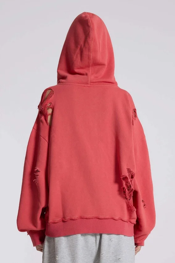 Monster Hoodie i sliten stil