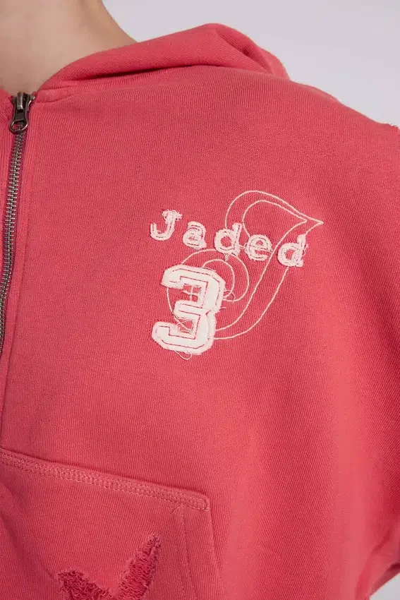 Monster Hoodie i sliten stil
