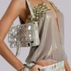 Chara Metallic Mirror axelväska