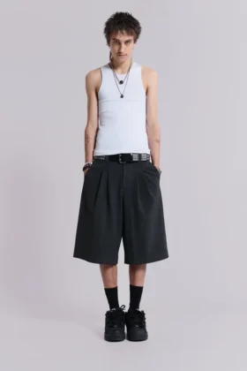 Mörk rutiga Goliath Shorts