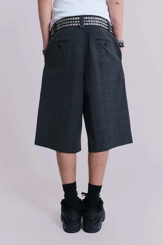 Mörk rutiga Goliath Shorts