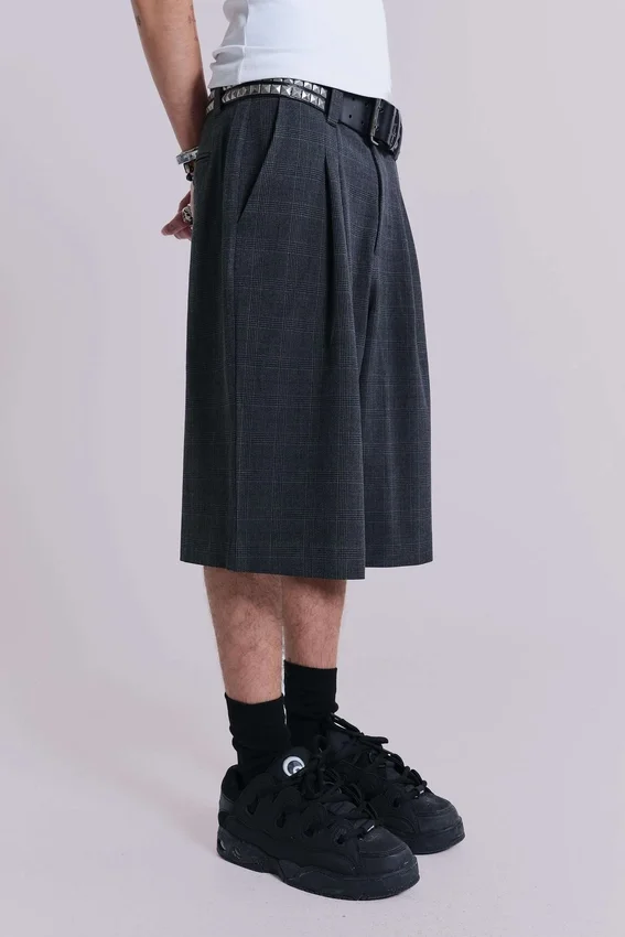 Mörk rutiga Goliath Shorts