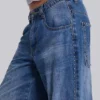Nailed Studded Colossus Jeans i mellanblå tvätt