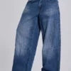 Nailed Studded Colossus Jeans i mellanblå tvätt