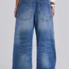 Nailed Studded Colossus Jeans i mellanblå tvätt