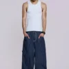 Navy Ollie Pinstripe XL Colossus Jeans