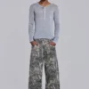 Needle Punch Woodland Camo Colossus Jeans