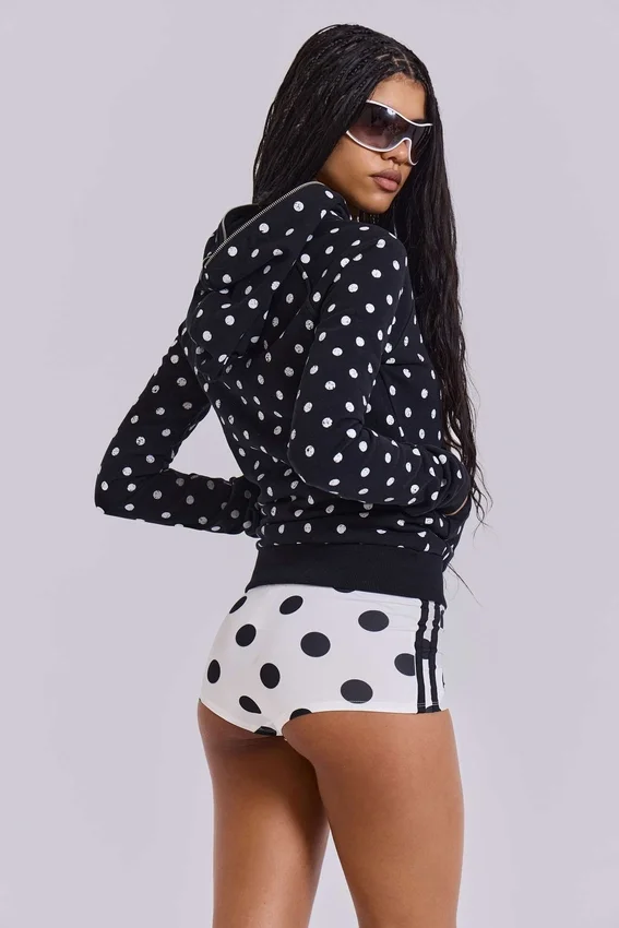 Nr 13 fotbollsminishorts med prickar