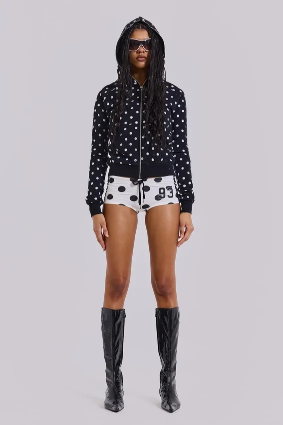 Nr 13 fotbollsminishorts med prickar