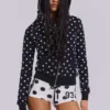 Nr 13 fotbollsminishorts med prickar