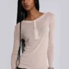 Oatmeal Haze Henley-tröja