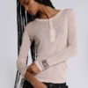 Oatmeal Haze Henley-tröja