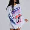Off-Side Airbrush Airtex oversized-T-shirt