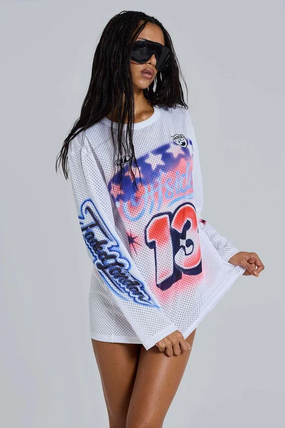 Off-Side Airbrush Airtex oversized-T-shirt