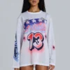 Off-Side Airbrush Airtex oversized-T-shirt