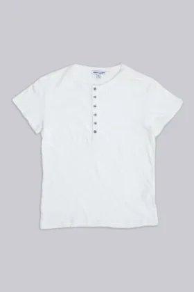 Off White Haze Henley-T-shirt