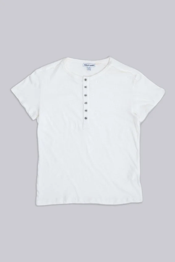 Off White Haze Henley-T-shirt