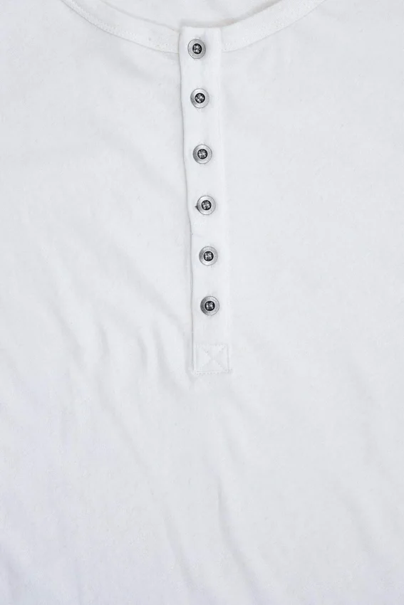 Off White Haze Henley-T-shirt