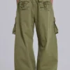 Olive XL Parachute Cargo-byxor
