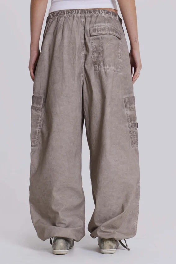 Parachute Pants i Stone Oil-tvätt