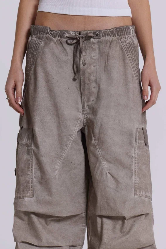 Parachute Pants i Stone Oil-tvätt