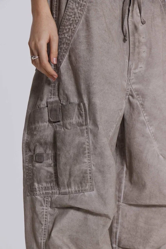Parachute Pants i Stone Oil-tvätt
