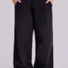 Petite svarta, baggy Monster Joggers