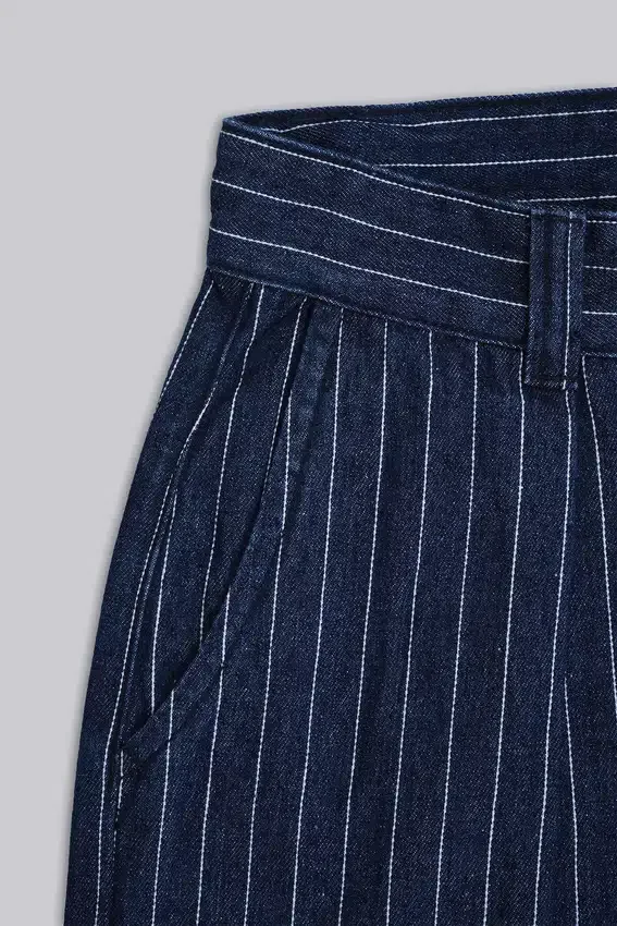 Pinstripe Denim XL Goliath Shorts
