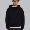 Pullover Bitten-hoodie i svart